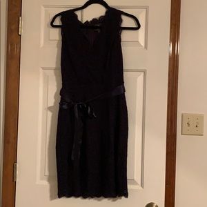 Adrianna Papel Navy Lace Cocktail Dress